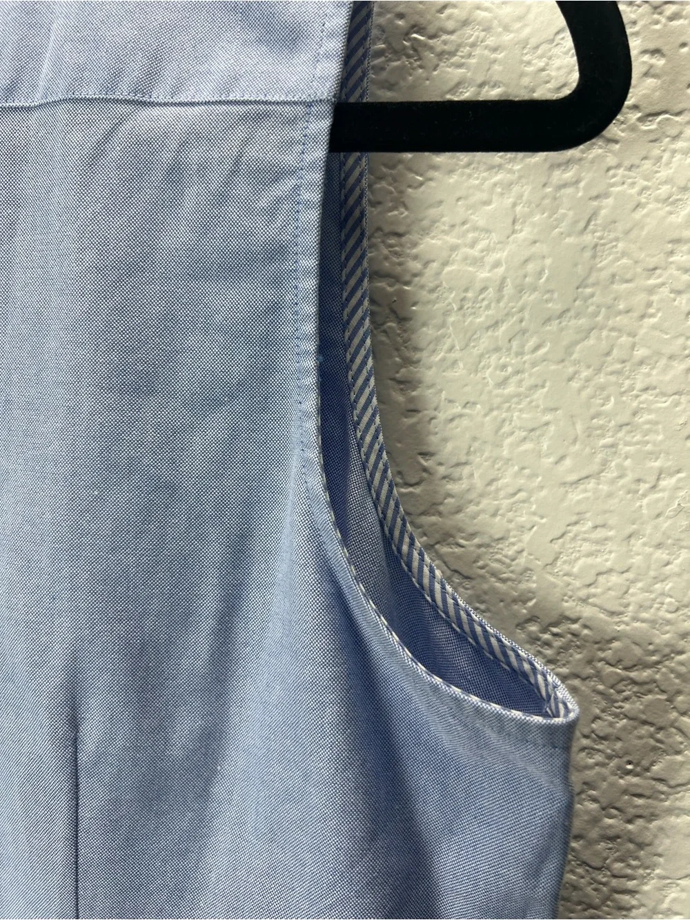 STS Sail to Sable Light Blue Sleeveless Oxford Shift Dress Size Large - Picture 11 of 12